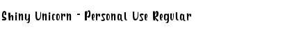 Download Shiny Unicorn - Personal Use Regular Font