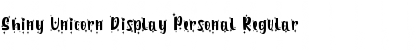 Download Shiny Unicorn Display Personal Regular Font