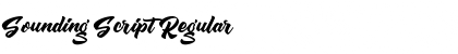 Download Sounding Script Font