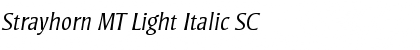 Download Strayhorn MT Light Italic SC Font