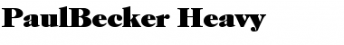 Download PaulBecker-Heavy Regular Font