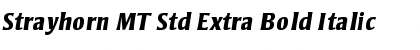 Download Strayhorn MT Std Extra Bold Italic Font