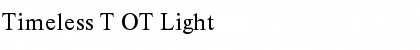 Download Timeless T OT Light Font