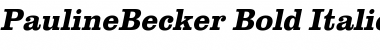 Download PaulineBecker Bold Italic Font
