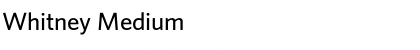 Download Whitney Font