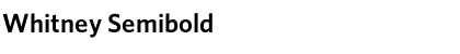 Download Whitney Font