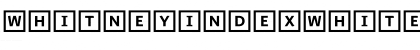 Download WhitneyIndexWhite Font