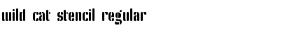 Download Wild Cat Stencil Font