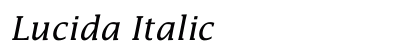 Lucida Italic Font Lucida Italic Font Preview