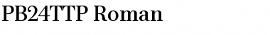 Download PB24TTP-Roman Regular Font
