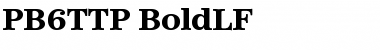 Download PB6TTP-BoldLF Regular Font