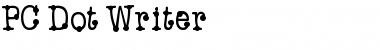 Download PC Dot Writer Regular Font