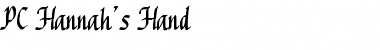 Download PC Hannah's Hand Font Download PC Hannah's Hand Font