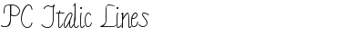 Download PC Italic Lines Font Download PC Italic Lines Font