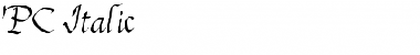 Download PC Italic Font Download PC Italic Font