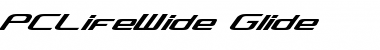 Download PCLifeWide Glide Regular Font