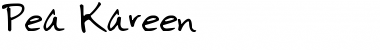 Download Pea Kareen Regular Font