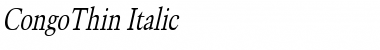 Download CongoThin Font