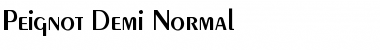 Download Peignot-Demi-Normal Regular Font
