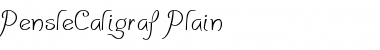 Download PensleCaligraf Plain Font