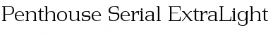 Download Penthouse-Serial-ExtraLight Regular Font