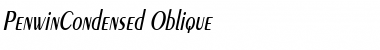 Download PenwinCondensed Oblique Font