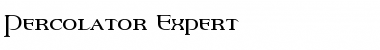 Download Percolator Expert Font
