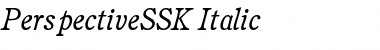 Download PerspectiveSSK Italic Font