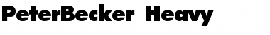 Download PeterBecker-Heavy Regular Font