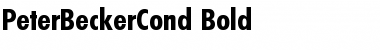 Download PeterBeckerCond Bold Font