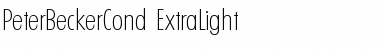 Download PeterBeckerCond-ExtraLight Regular Font