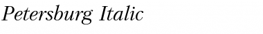 Download Petersburg Italic Font