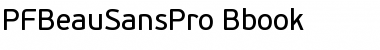 Download PF BeauSans Pro Bbook Font
