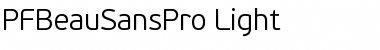 Download PF BeauSans Pro Light Font