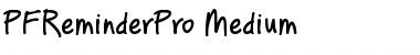 Download PF Reminder Pro Font