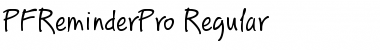 Download PF Reminder Pro Font