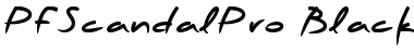 Download PF Scandal Pro Black Font Download PF Scandal Pro Black Font