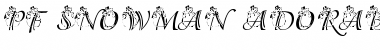 Download pf_snowman_adorable Font Download pf_snowman_adorable Font