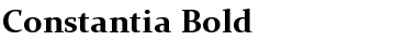Download Constantia Bold Font