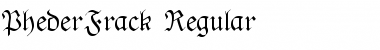 Download PhederFrack Regular Font