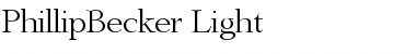 Download PhillipBecker-Light Regular Font