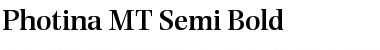 Download Photina MT Semi Bold Font