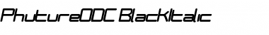 Download PhutureODC Black Italic Font