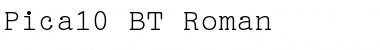 Download Pica10 BT Font