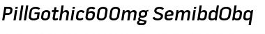 Download Pill Gothic 600mg Font