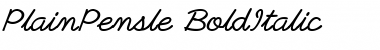 Download PlainPensle Font