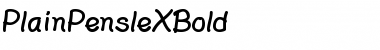 Download PlainPensleXBold Font