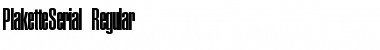 Download PlaketteSerial Font