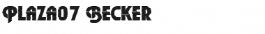 Download Plaza07 Becker Font