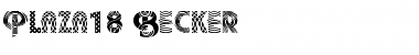 Download Plaza18 Becker Font